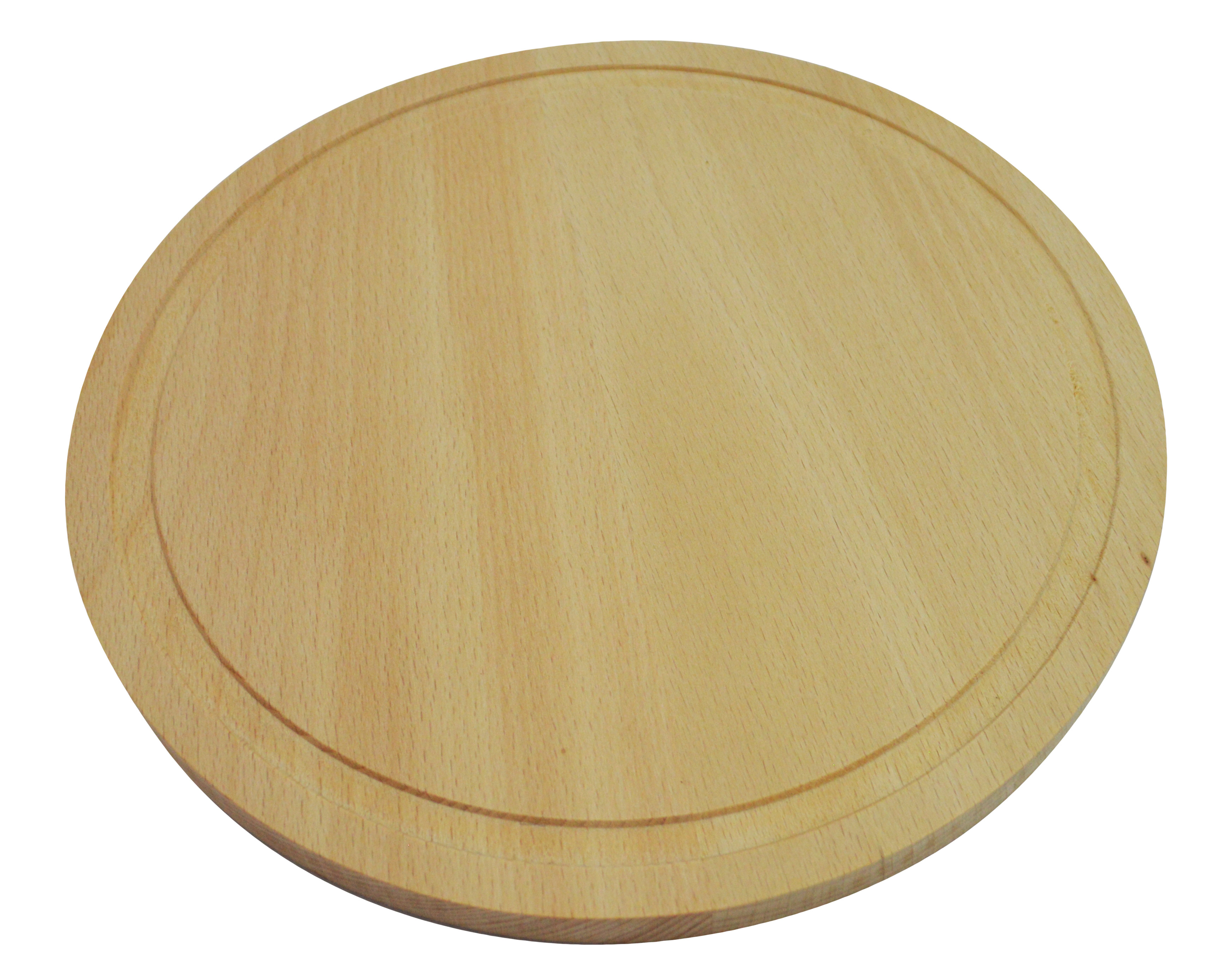 Circular Wooden Cutting Chopping Board Solid Wood Round 25 Cm 10 Inch With Lines Ebay 