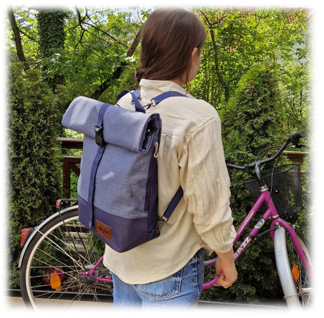 millybo HANDY Fahrradtasche Rolltop Rucksack Gepcktrgertasche Damen &  Herren | eBay.de